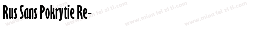 Rus Sans Pokrytie Re字体转换